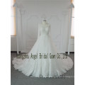 Western Strapless Corset Bridal A Line Long Sleeves Wedding Dress